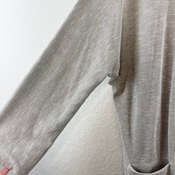 Donni by Anthropologie Ribbed Open Front Lounge Casual Cardigan One Size - Picture 3 of 6